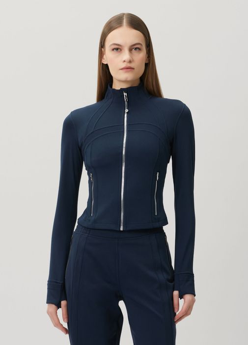 lululemon - Define Crop Navy Jacket Nulu