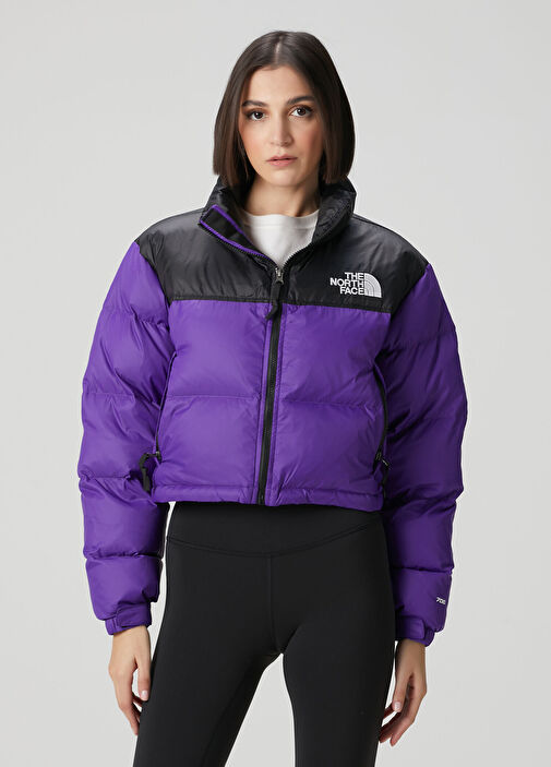 The North Face - Nuptse Short Siyah Mor Mont - Siyah-Mor