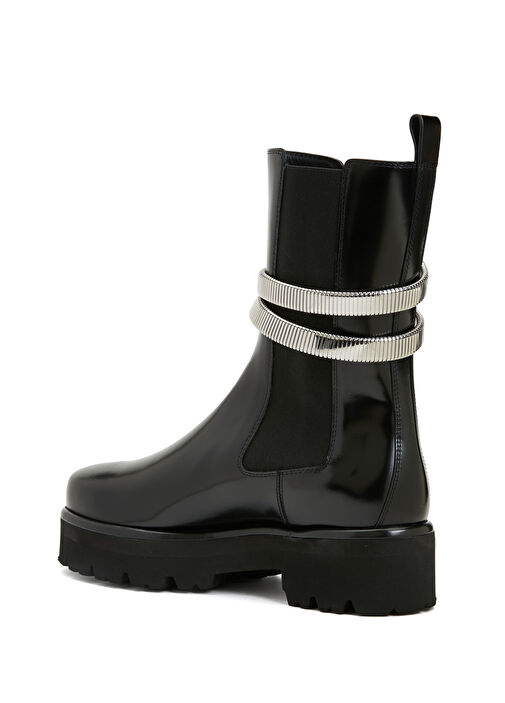 Juniper Siyah Kadın Deri Bot - Görsel 4