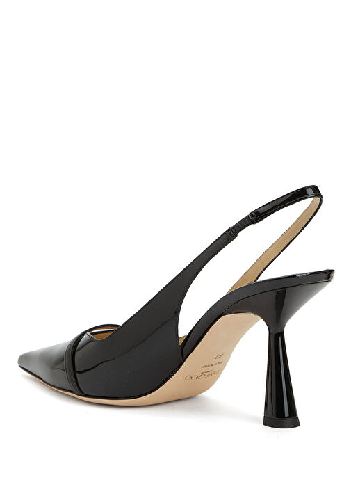 Amita Siyah Rugan Deri Topuklu Ayakkabı - Görsel 4