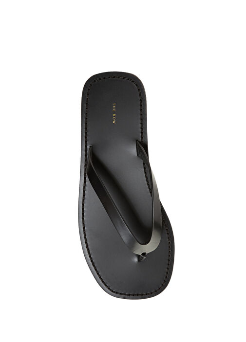 Siyah Kadın Deri Terlik - Görsel 5