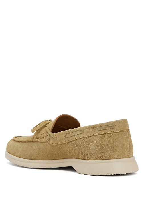 Açık Yeşil Kadın Deri Loafer - Görsel 4