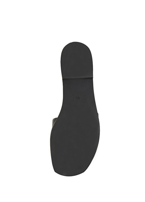 Siyah Kadın Deri Terlik - Görsel 6