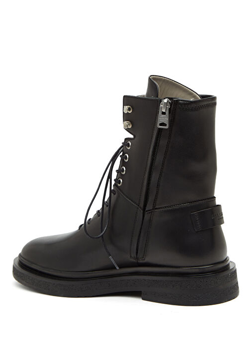 Escher Siyah Kadın Deri Bot - Görsel 4