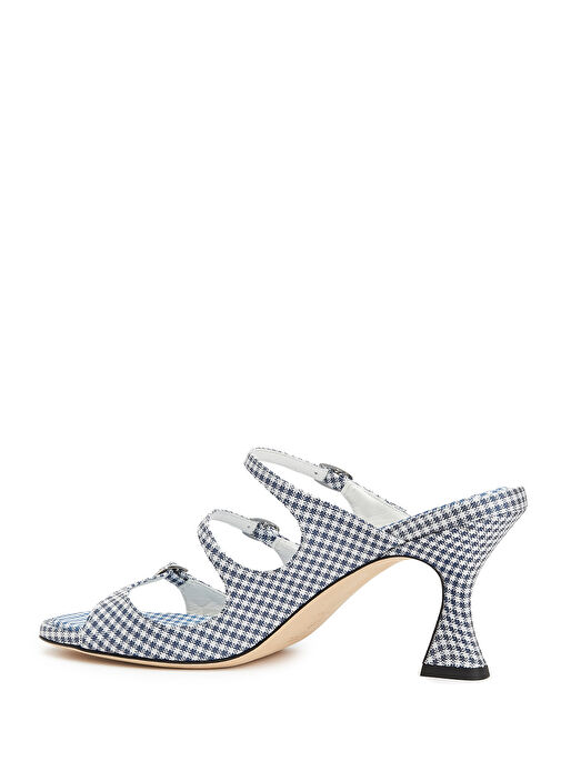 Kitty Mavi Beyaz Pötikareli Kadın Terlik - Görsel 4