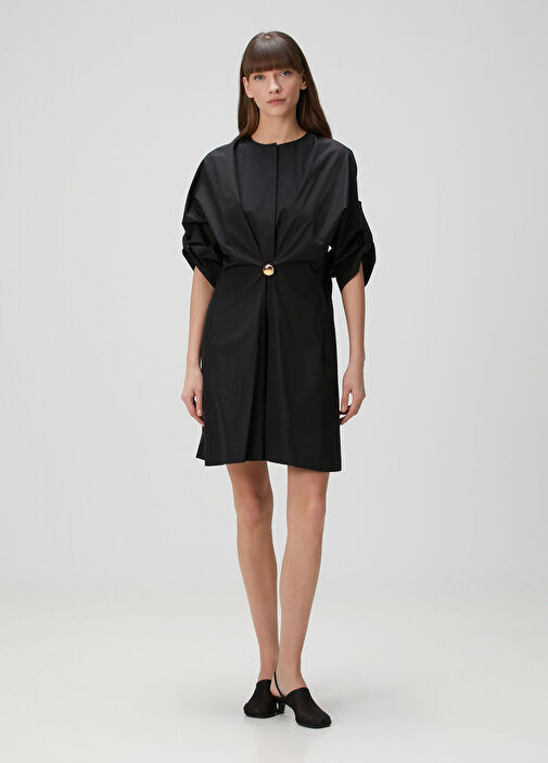 black mini dress with lace trim Must Be Love Lace Mini Dress Black
