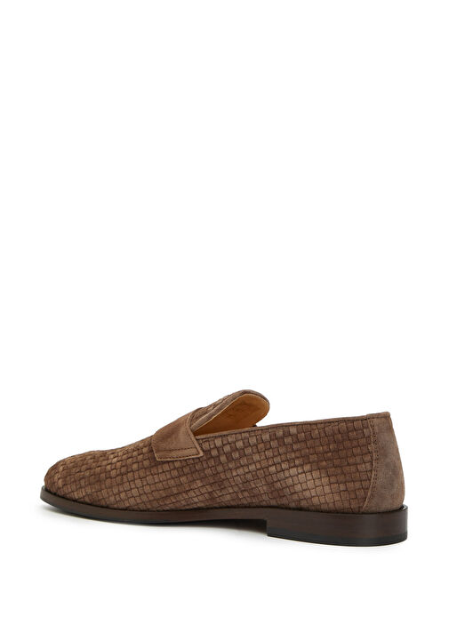 Brunello Cucinelli Kahverengi Brunello Cucinelli Süet Erkek Loafer