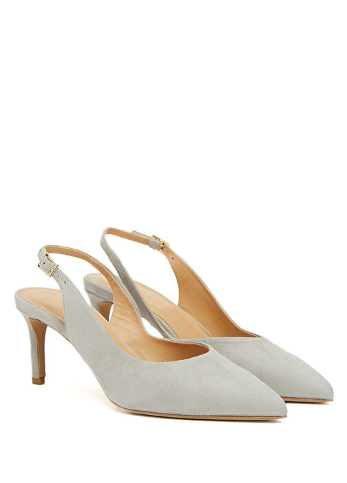 Divarese Divarese Açık Gri Kadın Süet Topuklu Ayakkabı Beymen'de! Açık Gri - 3. görsel