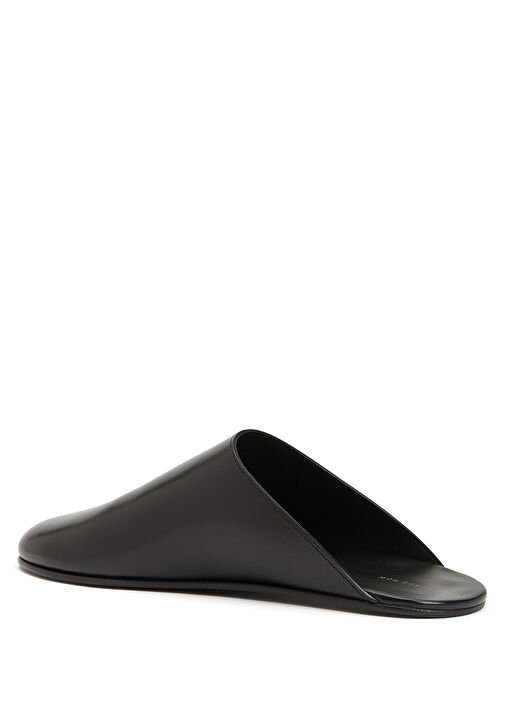 Siyah Kadın Deri Terlik - Görsel 4