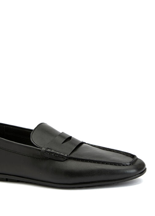 Siyah Erkek Deri Loafer - Görsel 7