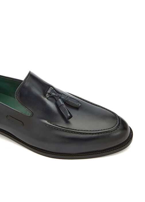 Lacivert Erkek Deri Loafer - Görsel 7