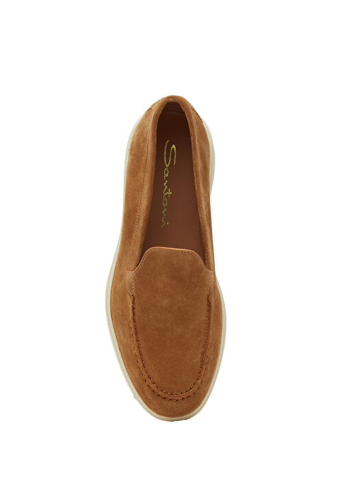 Kahve Taba Kadın Süet Loafer - Görsel 5