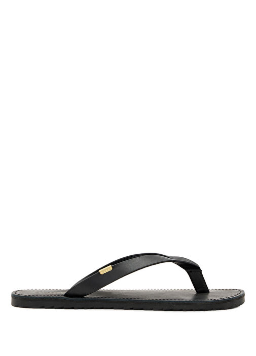 Sydney Siyah Kadın Deri Terlik - Görsel 2