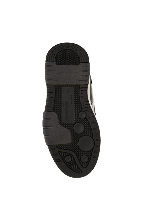 Siyah Beyaz Erkek Çocuk Deri Sneaker - Görsel 6