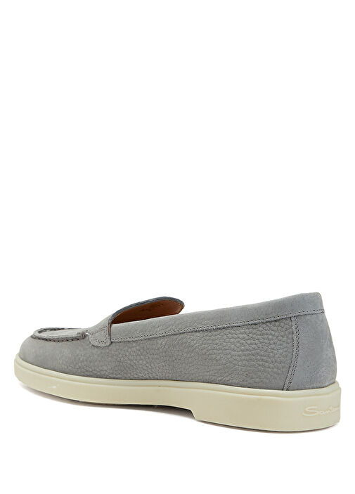 Santoni Gri Santoni Deri Kadın Loafer