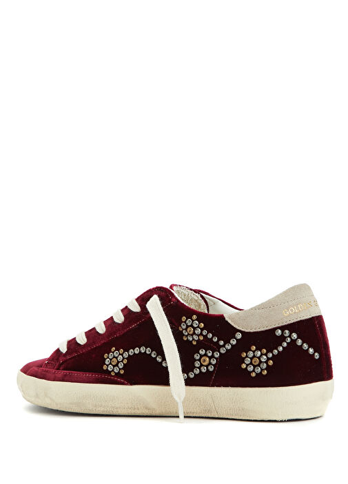 Private EDT Bordo Kadın Deri Sneaker - Görsel 4