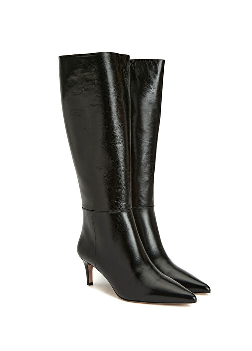 Siyah Kadın Deri Çizme - Görsel 3