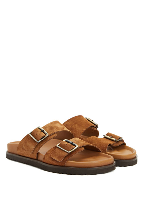 Taba Kadın Süet Terlik - Görsel 3