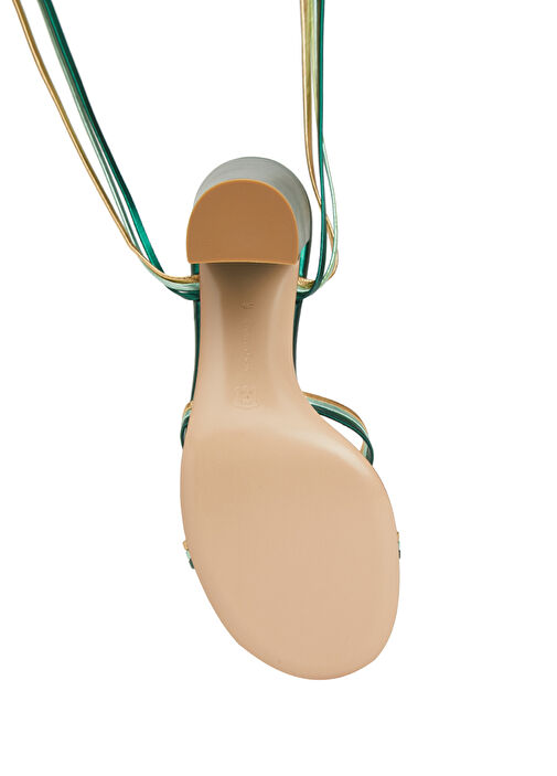 Calissa Yeşil Kadın Deri Sandalet - Görsel 5