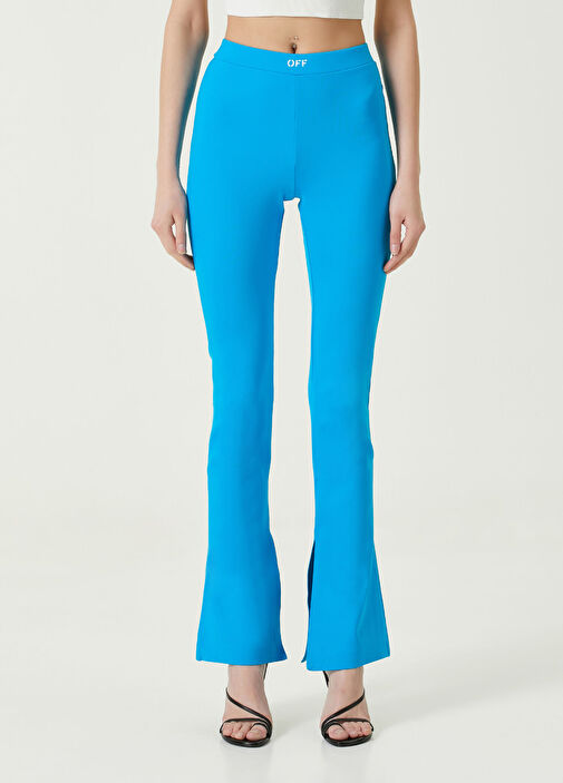 off white blue tights