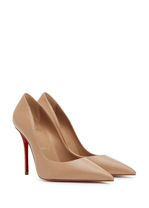 Miss Z Nude Deri Stiletto - Görsel 3