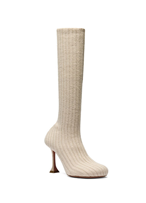 Veneda Bej Kadın Yün Çizme - Görsel 3