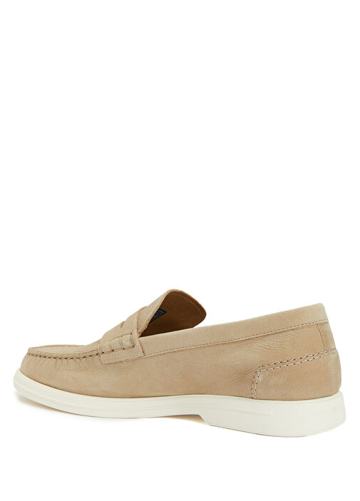 Bej Erkek Deri Loafer - Görsel 4