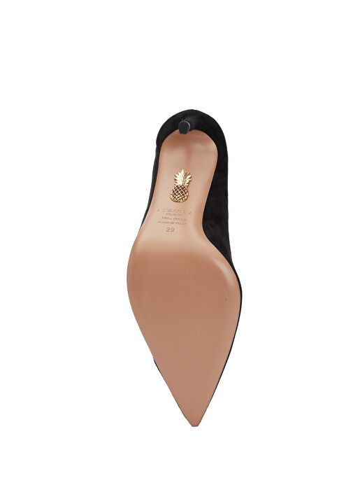Siyah Süet Stiletto - Görsel 6