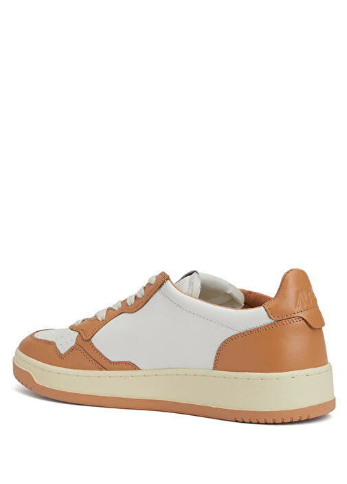 Turuncu Beyaz Erkek Deri Sneaker - Görsel 9