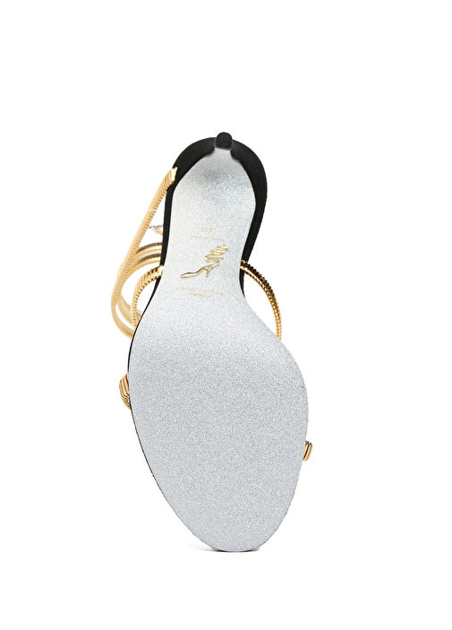 Juniper Siyah Gold Kadın Deri Sandalet - Görsel 6