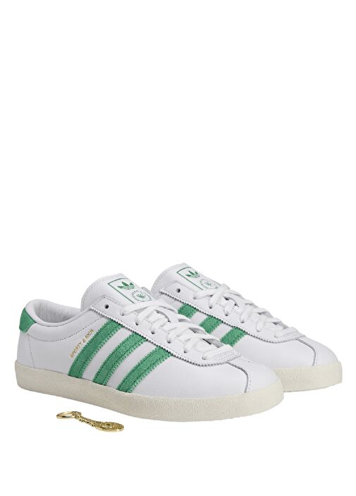 X Sporty & Rich Blanc Beyaz Kadın Deri Sneaker - Görsel 3