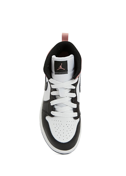 Jordan 1 Mid Ps Beyaz Erkek Çocuk Deri Sneaker - Görsel 5