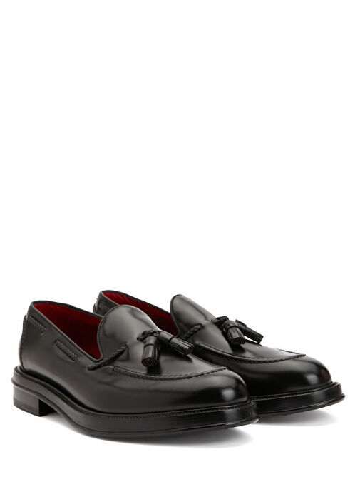 Siyah Erkek Deri Loafer - Görsel 3