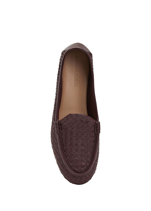 Bottega Veneta Bordo Bottega Veneta Deri Erkek Loafer