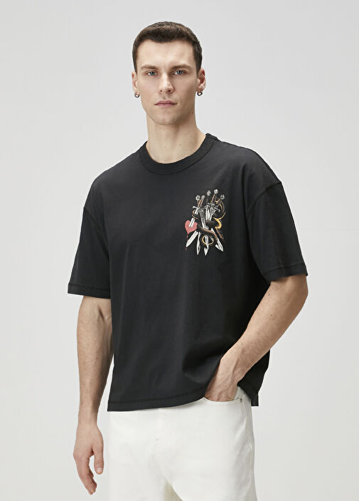 AllSaints Siyah Erkek Serrate Siyah T-shirt 1911605 | Beymen