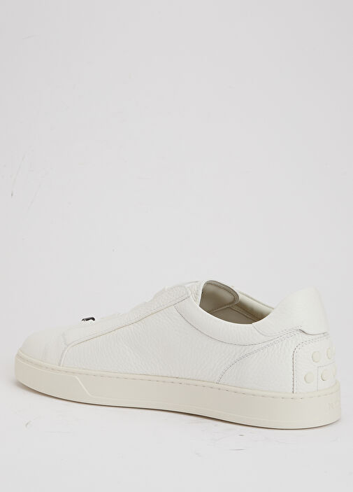 Beyaz Erkek Deri Sneaker - Görsel 4