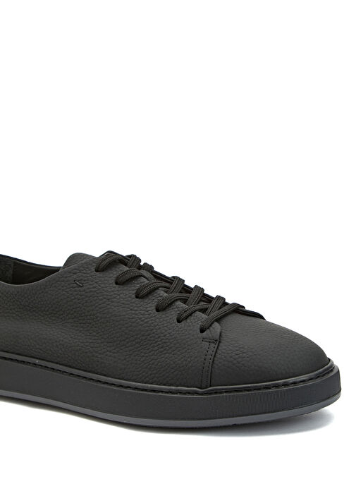 Siyah Erkek Süet Deri Sneaker - Görsel 7