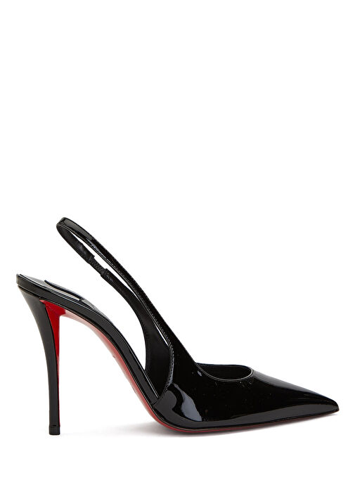 Christian Louboutin サイズ35ハーフ Christian Louboutin Siyah Kadın Miss Z Siyah Deri Topuklu Ayakkabı