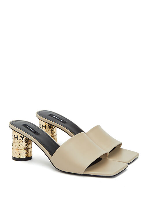 Bej Kadın Deri Sandalet - Görsel 3