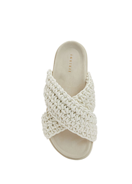 Beyaz Kadın Terlik - Görsel 5