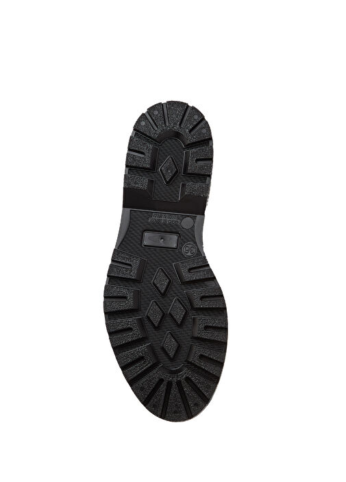 Siyah Leopar Desen Detaylı Kadın Bot - Görsel 6