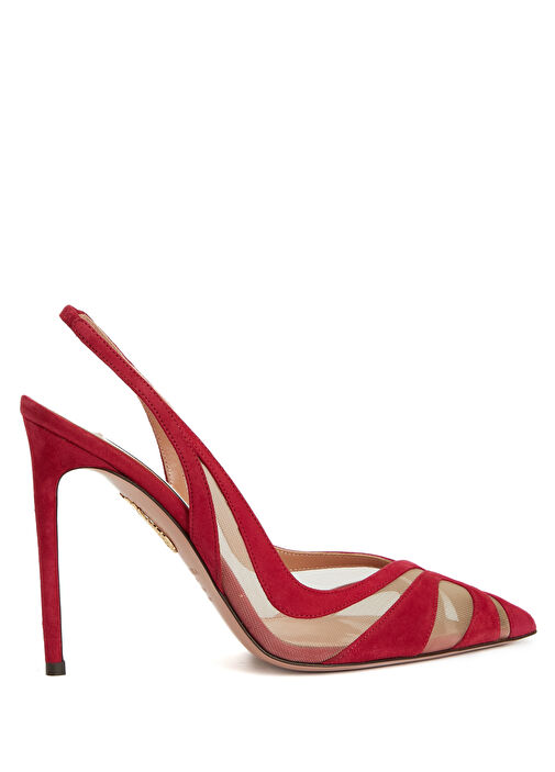 Lune Bordo Deri Stiletto - Görsel 2