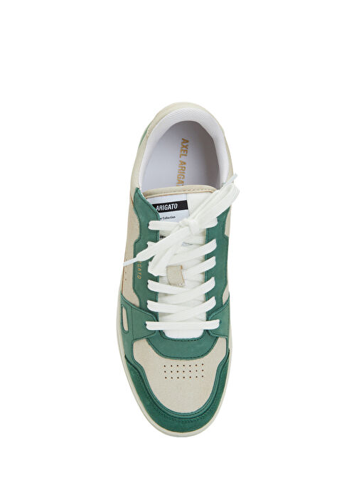 Açık Yeşil Erkek Deri Sneaker - Görsel 5