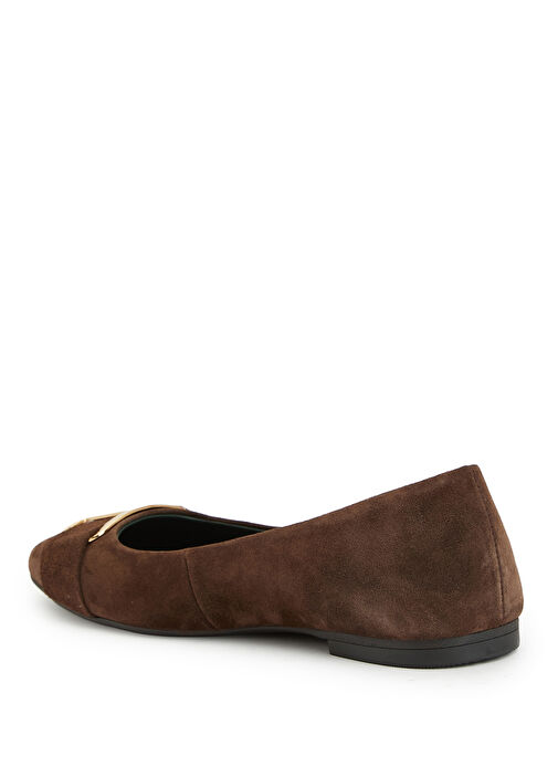 Kahverengi Tokalı Deri Babet - Görsel 4