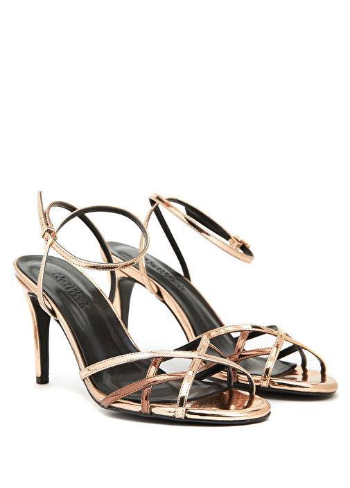 Network Network Gold Kadın Deri Sandalet Sandalet & Terlik | Beymen Gold - 3. görsel