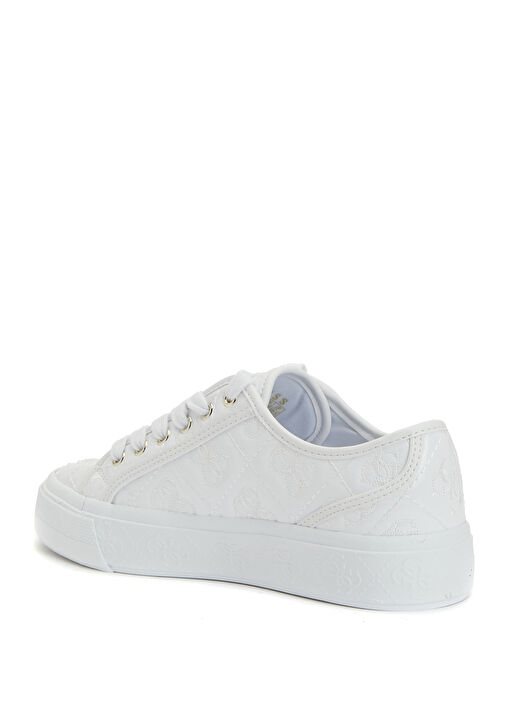 Beyaz Kadın Sneaker - Görsel 4