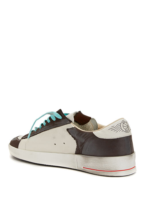 Stardan Kahve Beyaz Erkek Deri Sneaker - Görsel 4