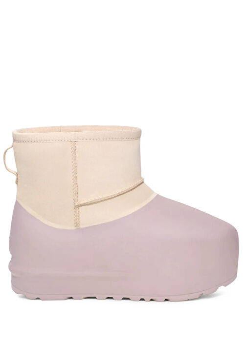 Classic Mini Pumped Molded Bej Kadın Süet Bot - Görsel 2