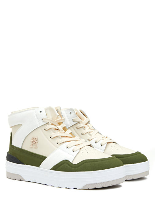 Bej Kadın Deri Sneaker - Görsel 3