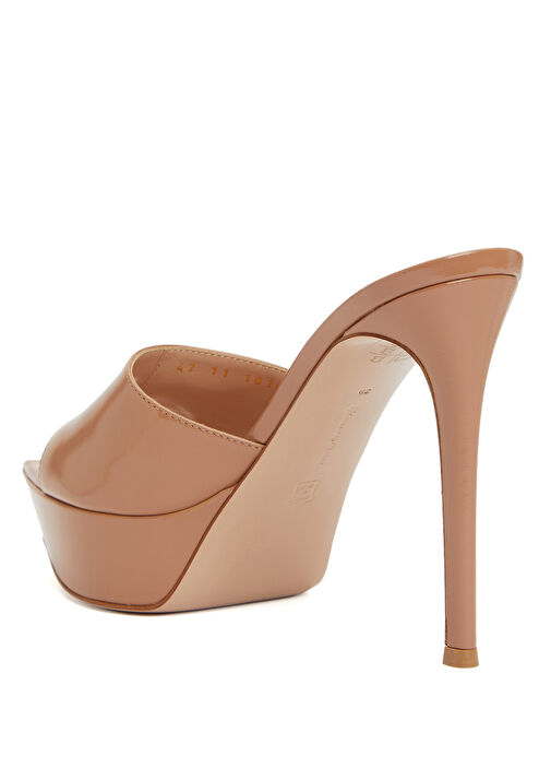 Dasha Nude Kadın Deri Terlik - Görsel 4